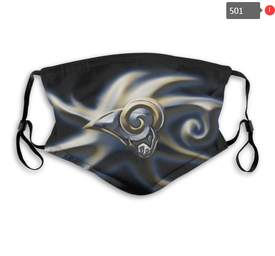 NFL Los Angeles Rams #1 Dust mask with filter->nfl dust mask->Sports Accessory
